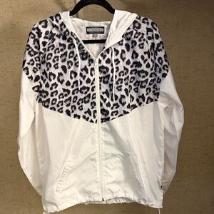 Wild Fable White and Black Leopard Print Women's Jacket
